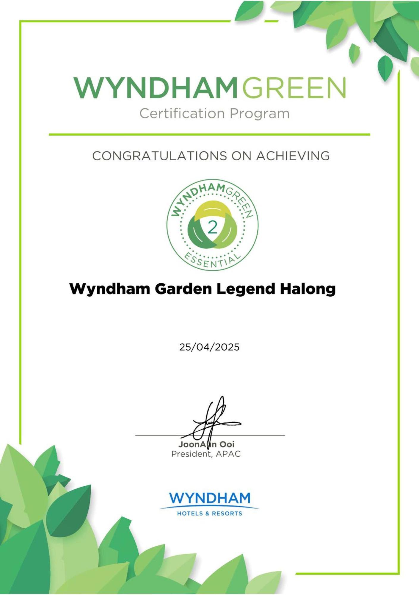 Hotel Wyndham Garden Legend Halong Hạ Long Exterior foto